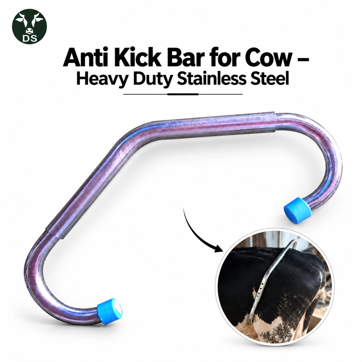 Anti Kick Bar for Cow – Heavy Duty Stainless Steel