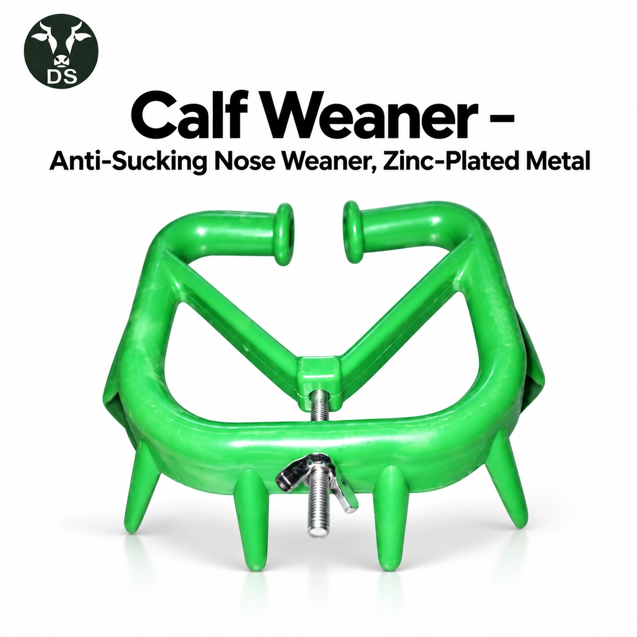 Calf Weaner – Anti-Sucking Nose Weaner, Zinc-Plated Metal