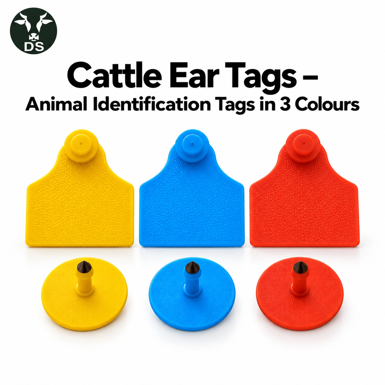 Cattle Ear Tags – Animal Identification Tags in 3 Colours