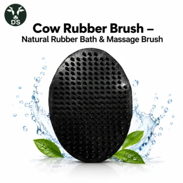 Cow Rubber Brush – Natural Rubber Bath & Massage Brush