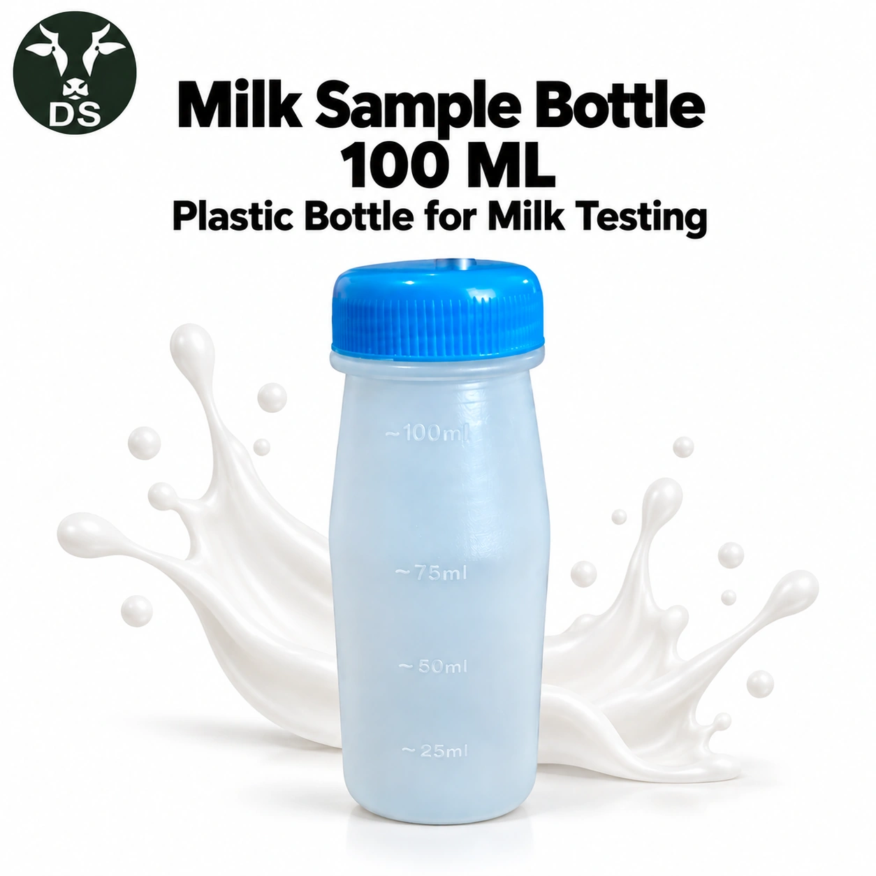 Milk Sample Bottle 100 ML – Plastic Bottle for Milk Testing