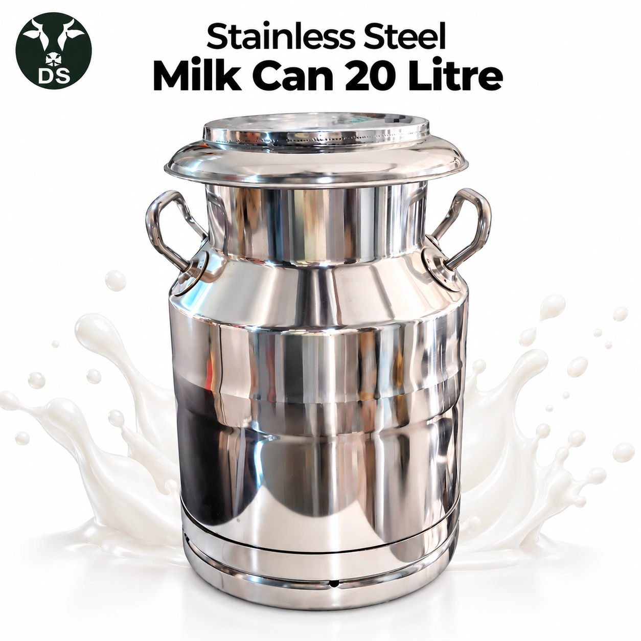 Stainless Steel Milk Can 20 Litre – SS Milk Can for Dairy