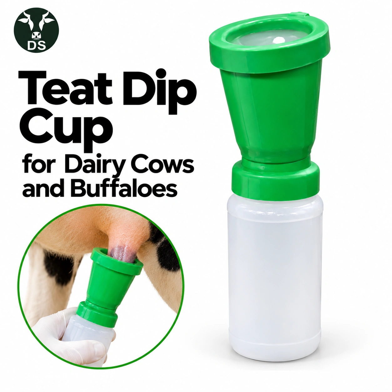 Teat Dip Cup for Dairy Cows and Buffaloes