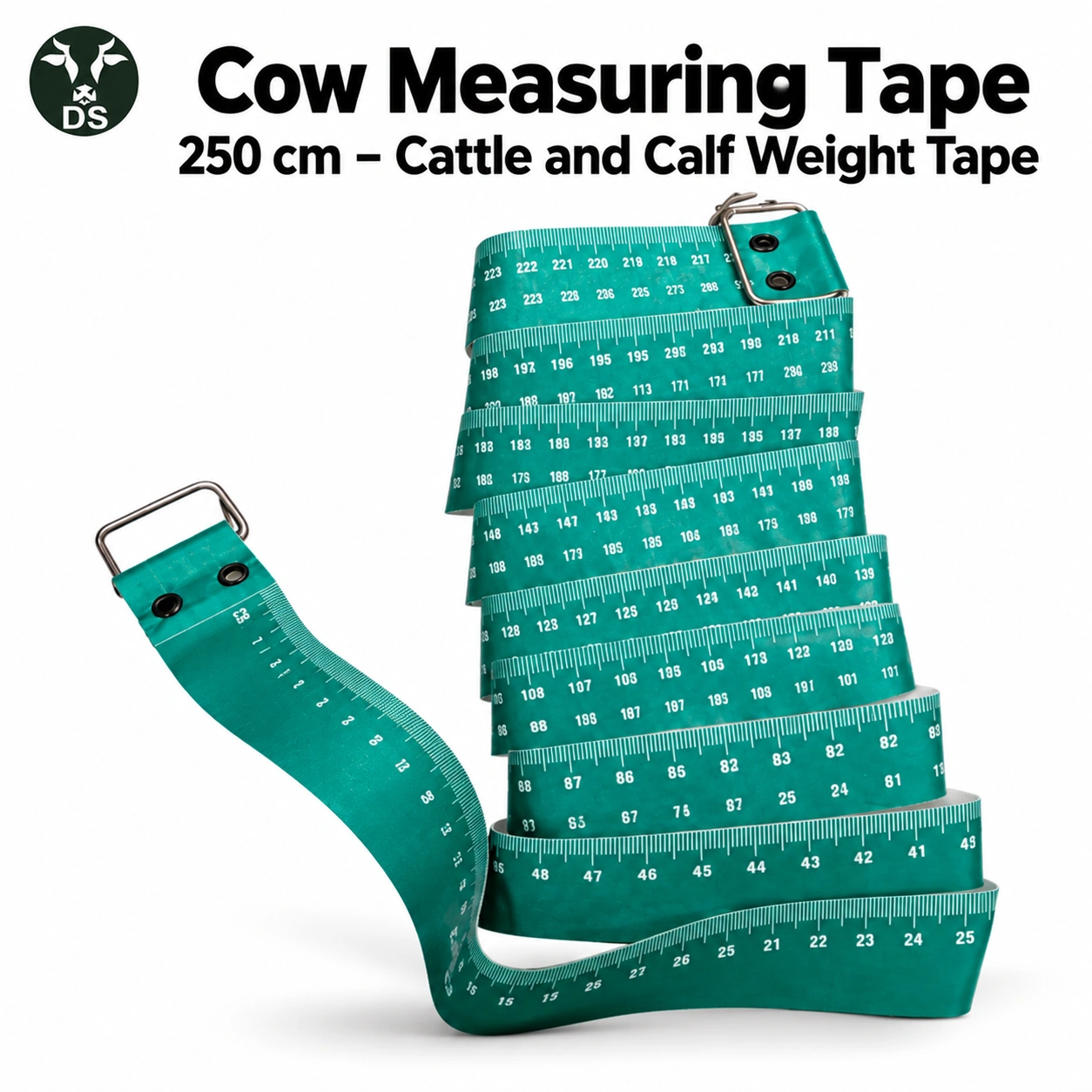 Cow Measuring Tape 250 cm – Cattle and Calf Weight Tape
